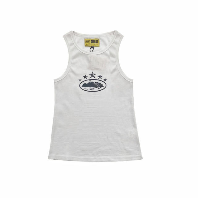 Corteiz Embroidered Logo Top Tank Clean Fits