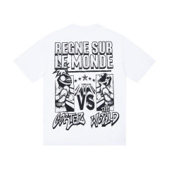 Corteiz Tee White Black