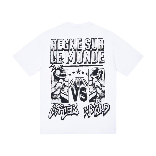 Corteiz Tee White Black