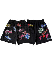 1:1 Quality Eric Emanuel Shorts Matty boy graffiti letter print breathable shorts