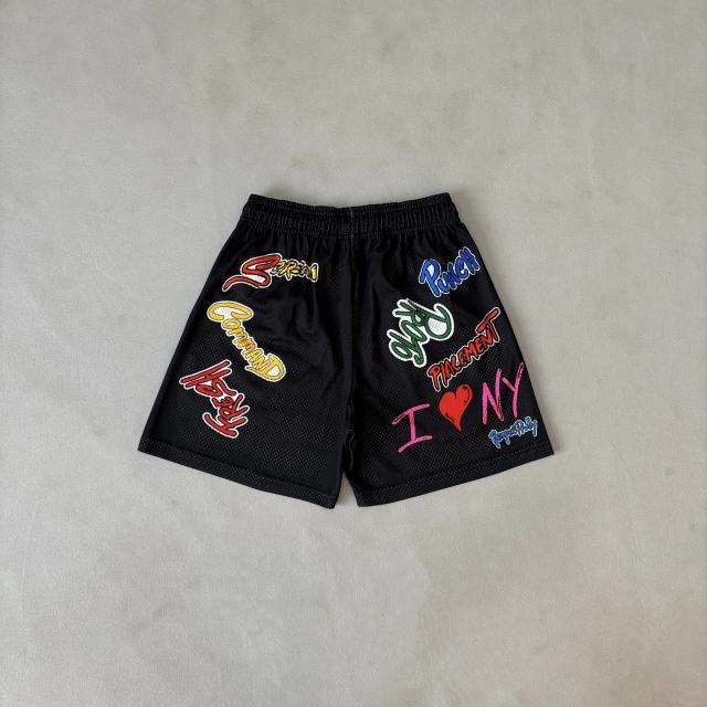 1:1 Quality Eric Emanuel Shorts Matty boy graffiti letter print breathable shorts