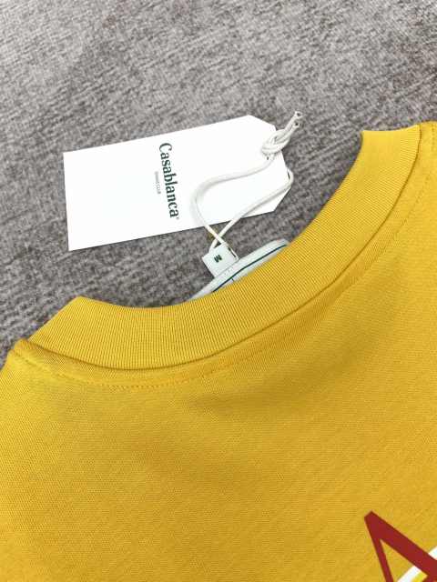 1:1 Quality Casablanca Illusionary gate letter print couple short sleeve tee 2 colors