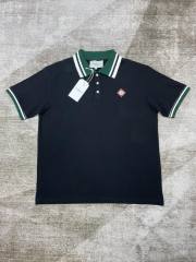 1:1 Quality Casa Plaid Colorblocked Lapel Button Down Embroidered Polo Shirt