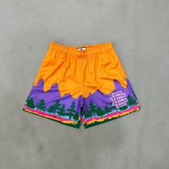1:1 Quality Eric EE Pine Forest Scene Printed Breathable Shorts 2 colors