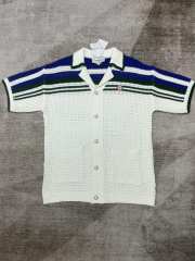 1:1 Quality Casa Stripe Embroidery Cutout Knit Polo Shirt & Shorts Set