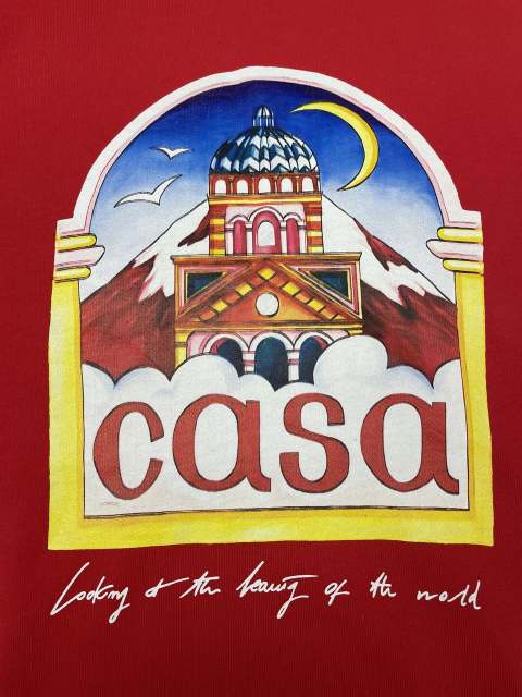 1:1 Quality Casa Palace Print Crew Neck Sweatshirt