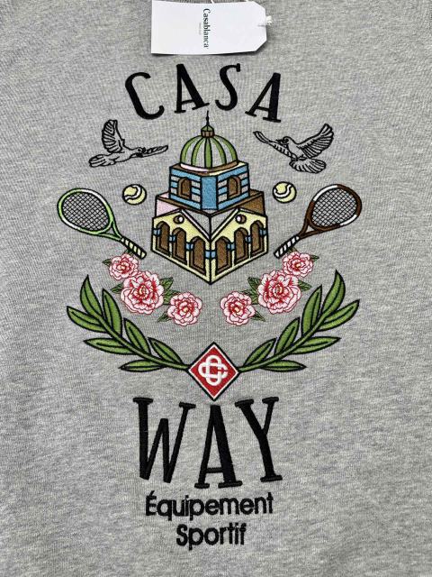 1:1 Quality Casa Palace Embroidered Crew Neck Sweatshirt 2 colors