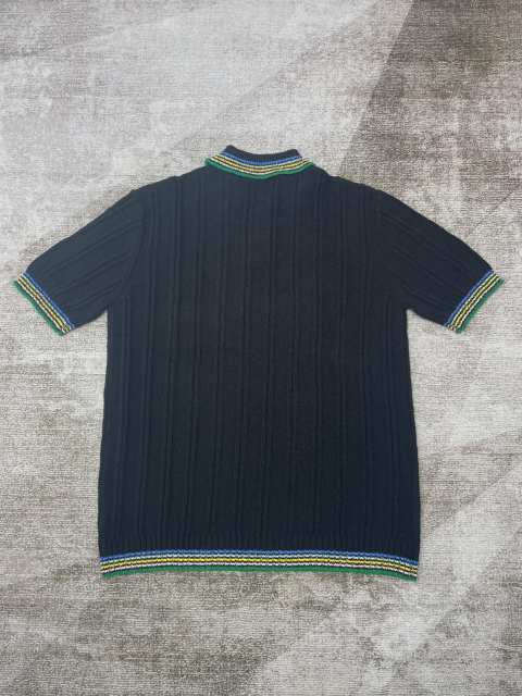 1:1 Quality Casa Chest metal logo color match color knitted POLO shirt 2 colors