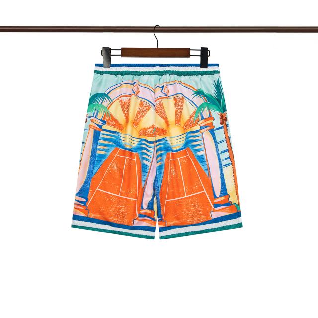 Casa Coconut Beach Sunset Printed Polo shirt & shorts set