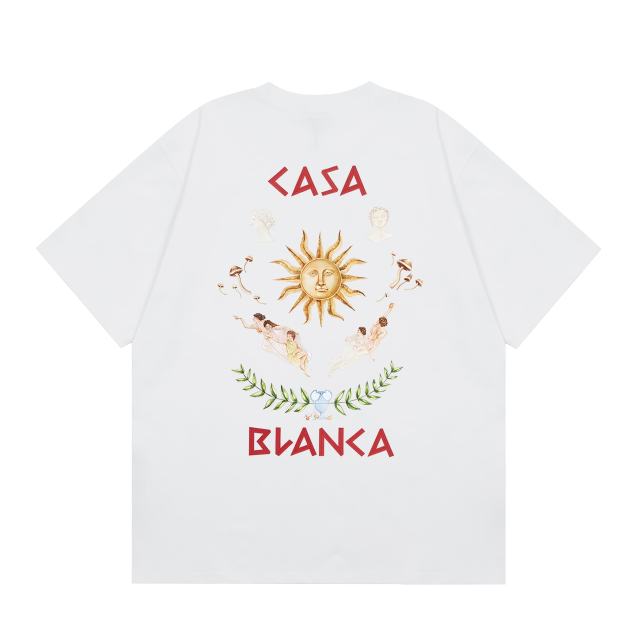 Casa Sun Sculpture Letter Print tee 2 colors