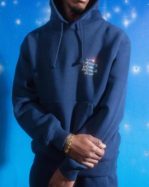 1:1 Quality Eric EE Diamond-studded Logo Hoodie & Pants Set