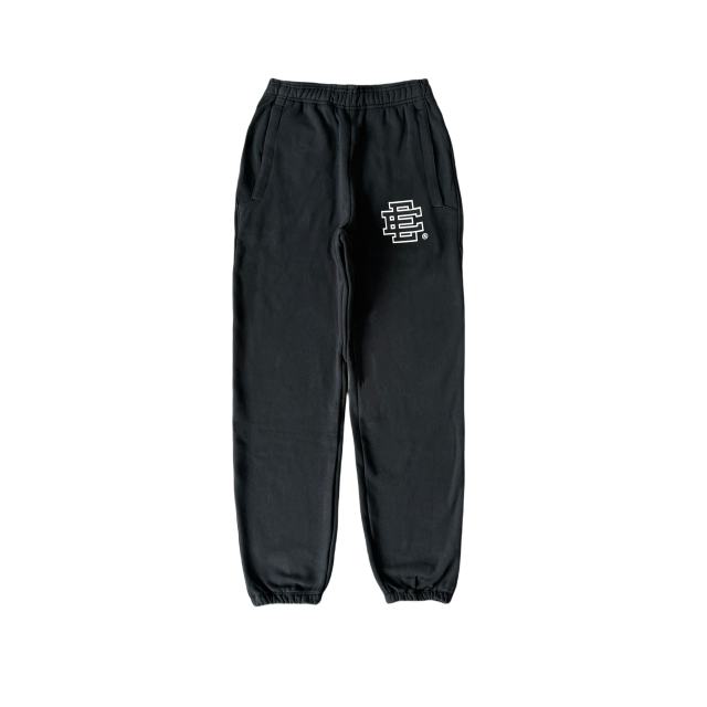 1:1 Quality Eric EE Black and White Logo Print Hoodie & Pants Set