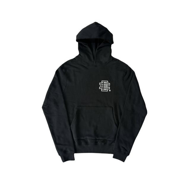 1:1 Quality Eric EE Black and White Logo Print Hoodie & Pants Set