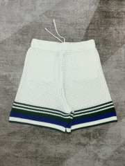 1:1 Quality Casa Stripe Embroidery Cutout Knit Polo Shirt & Shorts Set
