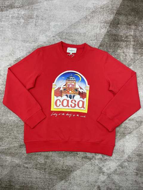 1:1 Quality Casa Palace Print Crew Neck Sweatshirt