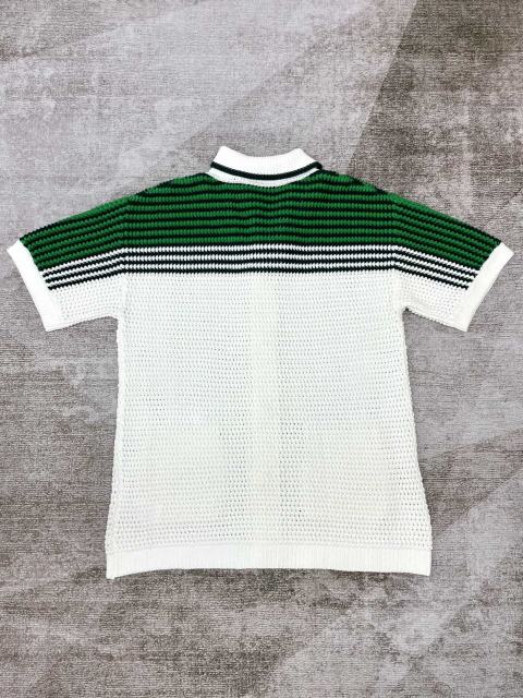 1:1 Quality Casa Green And White Striped Short Sleeve Shirt
