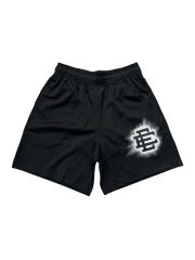 1:1 Quality EE Eric White lacquered black logo beach shorts