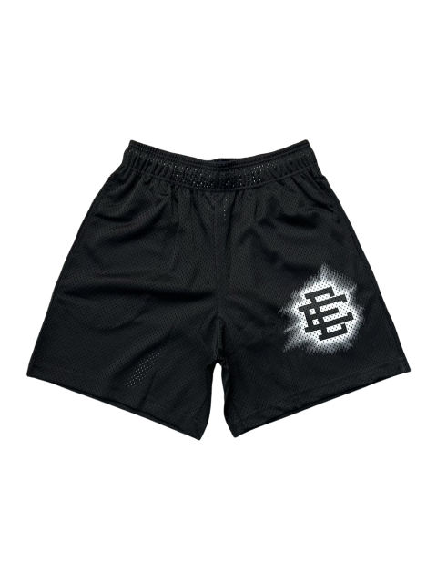 1:1 Quality EE Eric White lacquered black logo beach shorts