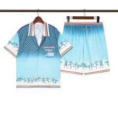 Casa Angels of Athens Printed Polo shirt & shorts set