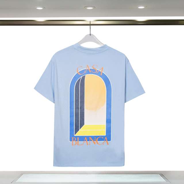Casa Phantom Gate Letter Logo Print Round Neck tee 3 colors