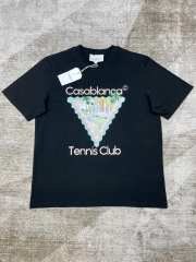 1:1 Quality Casa Inverted Triangle Tennis Club Monogrammed tee 2 colors