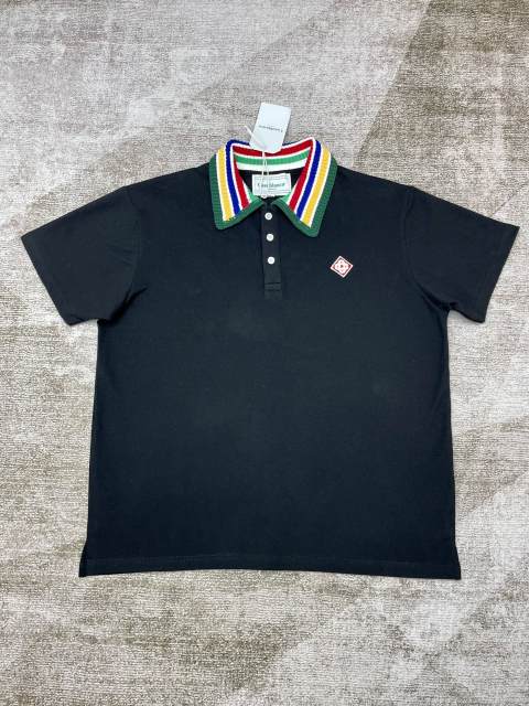 1:1 Quality Casa Collar colour blocked simple polo shirt 4 colors