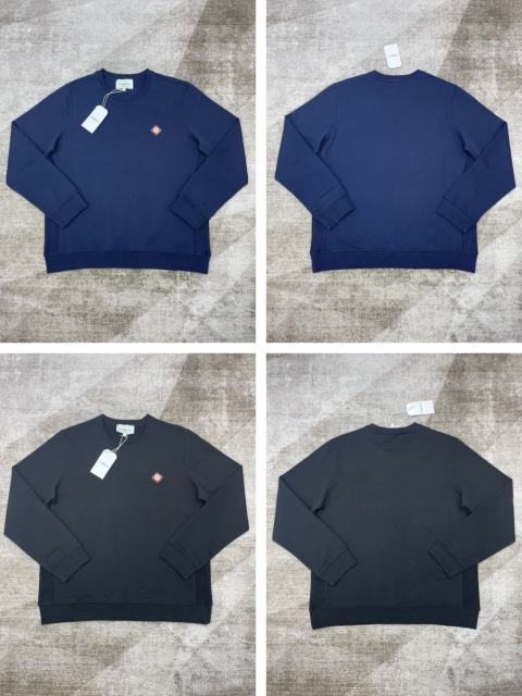 1:1 Quality Casa Chest logo embroidery loose round neck Sweatshirt 2 colors