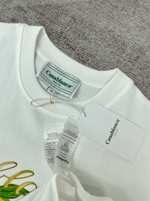 1:1 Quality Casablanca Orange fruit plate letter print shirt