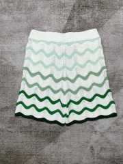 1:1 Quality Casa Gradient wave meta pearl button knit polo Shirt & Shorts Set 2 colors