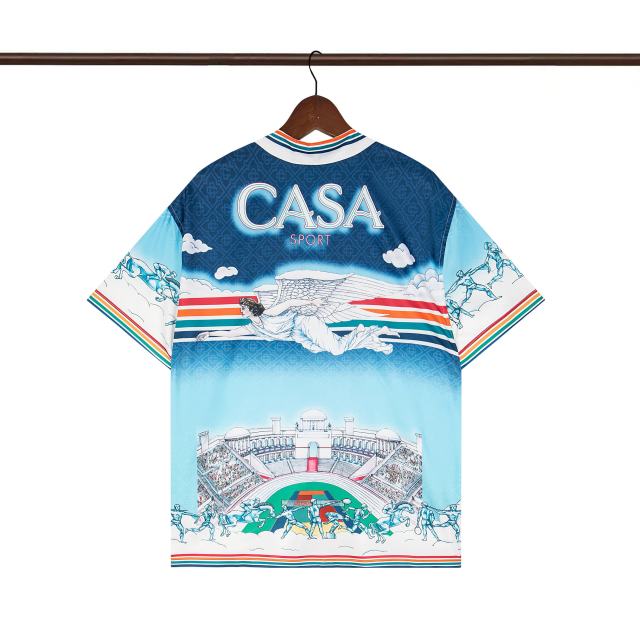 Casa Angels of Athens Printed Polo shirt & shorts set