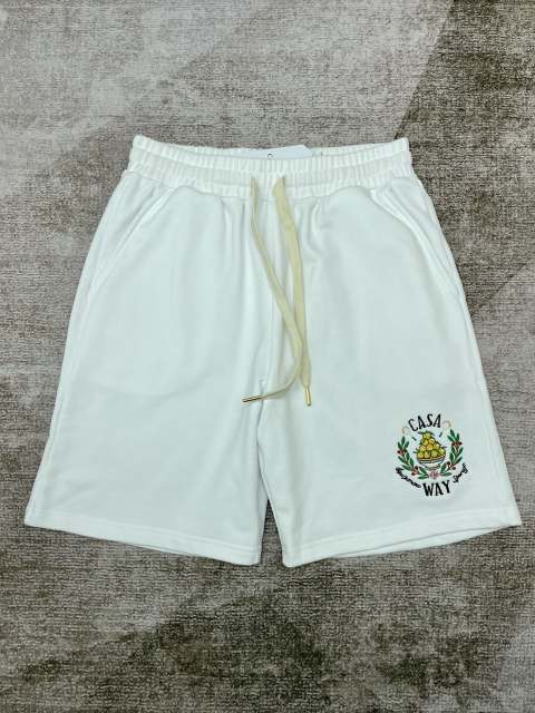 1:1 Quality Casa Tennis Racket Fruit Floral Alphabet Embroidered Printed Shorts 2 colors