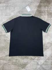 1:1 Quality Casa Plaid Colorblocked Lapel Button Down Embroidered Polo Shirt