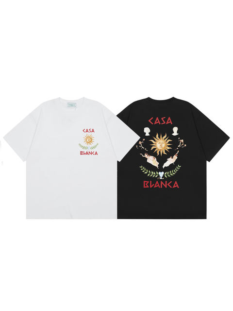 Casa Sun Sculpture Letter Print tee 2 colors