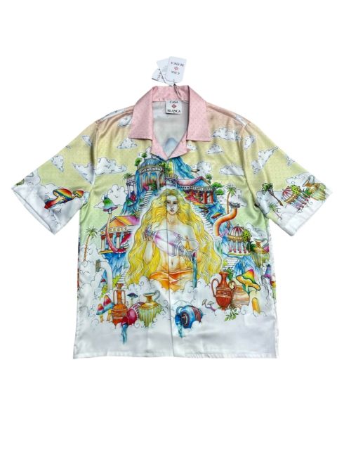 1:1 Quality Casa Mushroom Wonderland Printed Silk shirt