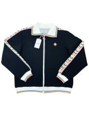 1:1 Quality Casa Striped Lapel Ribbon Patchwork Jacket & pants set