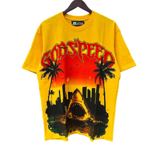 28018619 City Sunset Shark Coconut Print Tee 3 colors