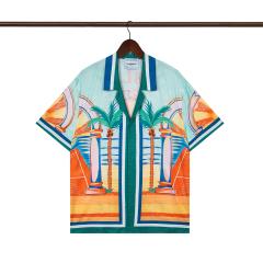 Casa Coconut Beach Sunset Printed Polo shirt & shorts set