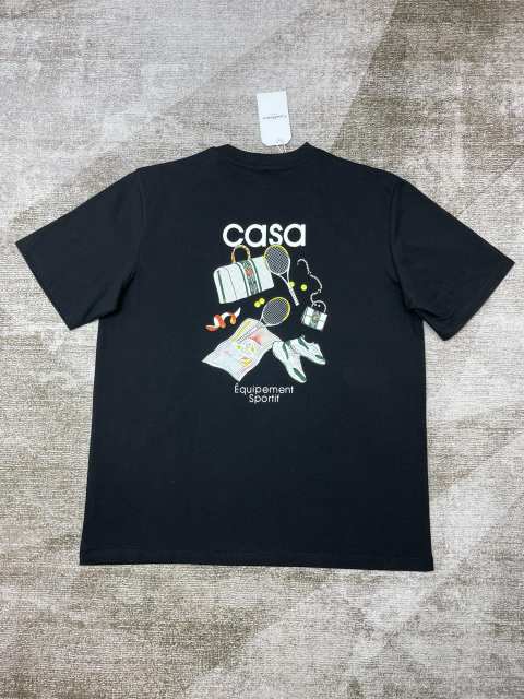 1:1 Quality Casa Baseball Beat Embroidery tee 2 colors