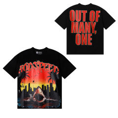28018619 City Sunset Shark Coconut Print Tee 3 colors