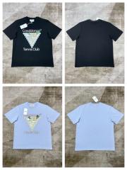 1:1 Quality Casa Inverted Triangle Tennis Club Monogrammed tee 2 colors