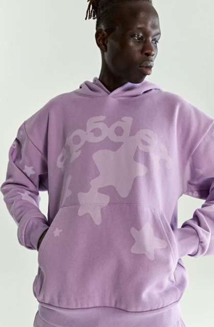 1:1 Quality  Big Star Taro Purple Hoodie & Pants Set