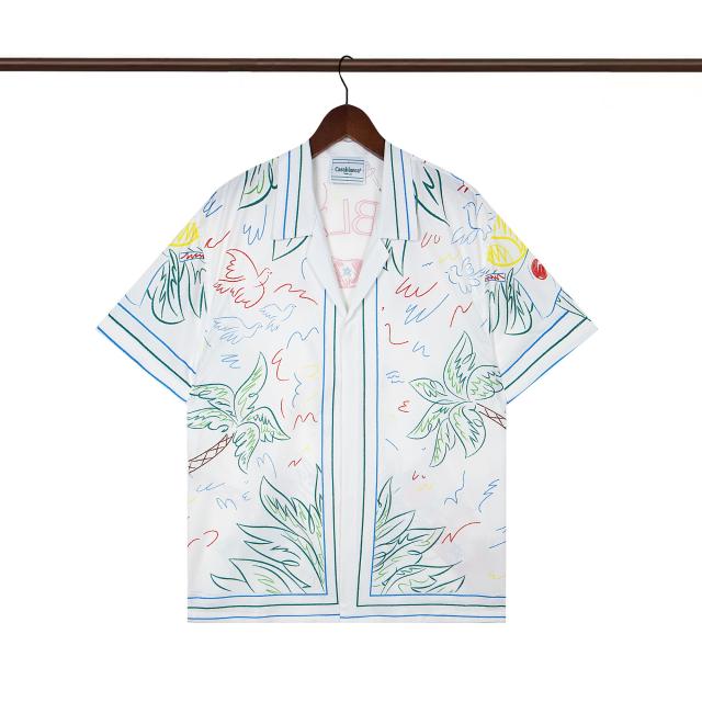 Casa Line camel Coconut Tree Printed Polo shirt & shorts set