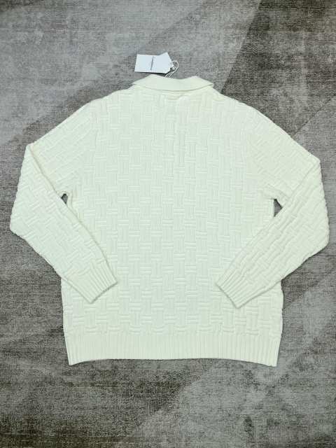 1:1 Quality Casa Patchwork Patterned Pearl Button Lapel Sweater 2 colors
