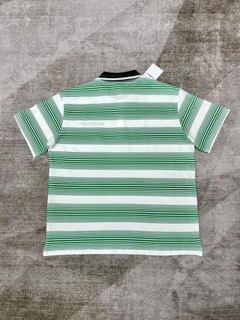 1:1 Quality Casa Colour block striped monogrammed polo shirt
