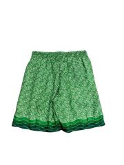 1:1 Quality Casa Gradient Green Silk Polo shirt & shorts set