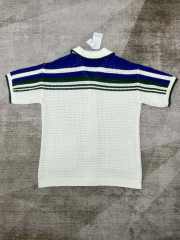 1:1 Quality Casa Stripe Embroidery Cutout Knit Polo Shirt & Shorts Set