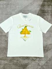 1:1 Quality Casablanca Orange fruit plate letter print shirt
