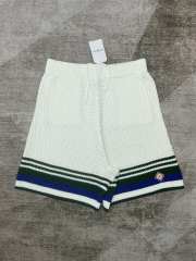 1:1 Quality Casa Stripe Embroidery Cutout Knit Polo Shirt & Shorts Set