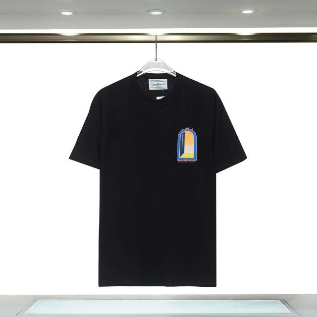 Casa Phantom Gate Letter Logo Print Round Neck tee 3 colors