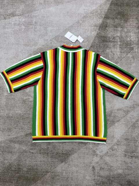 1:1 Quality Casa Vertical print colorful patchwork Polo Shirt & Shorts Set